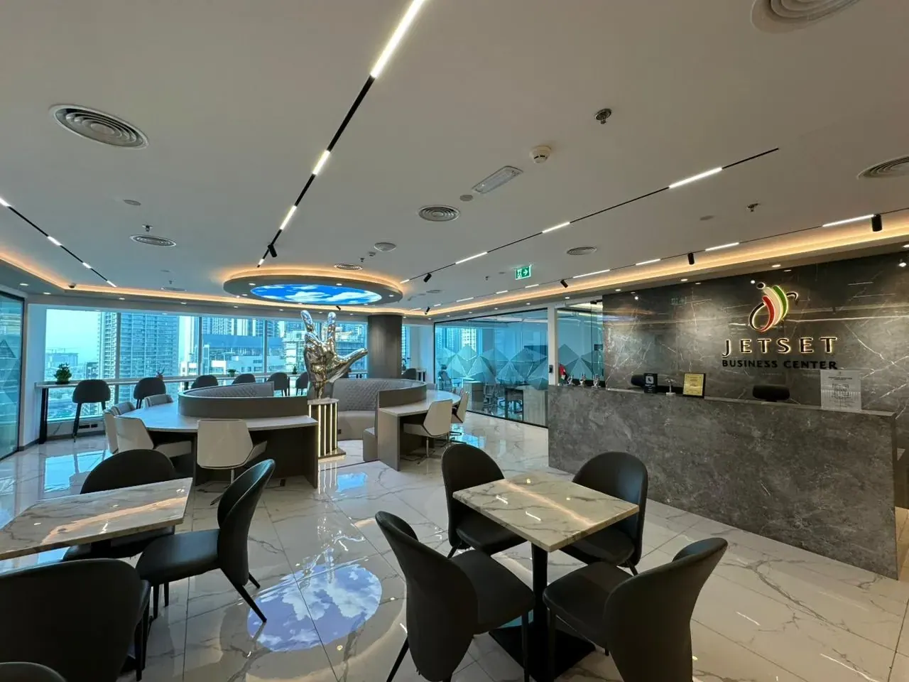 Inside Jetset Business Center, Prime Tower, Business Bay