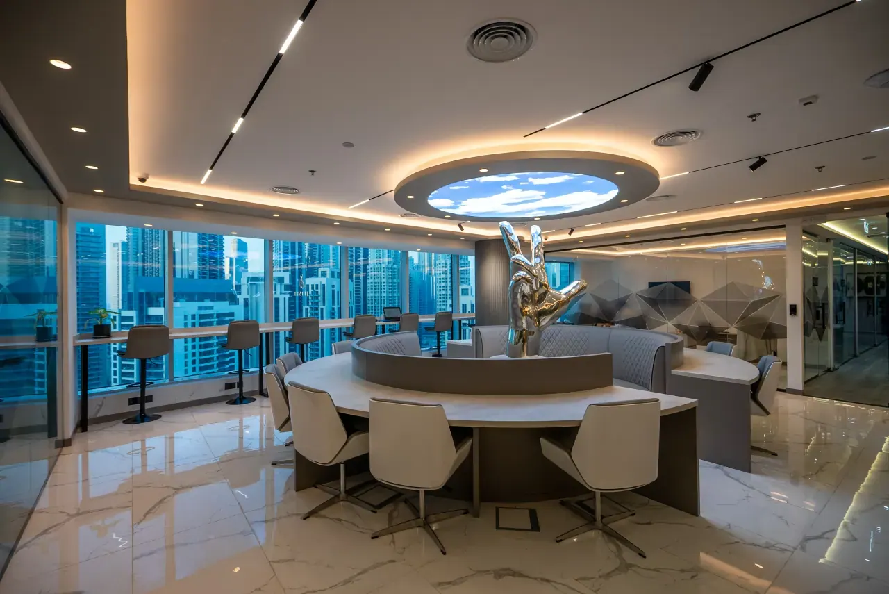 Coworking desks at Jetset Business Center