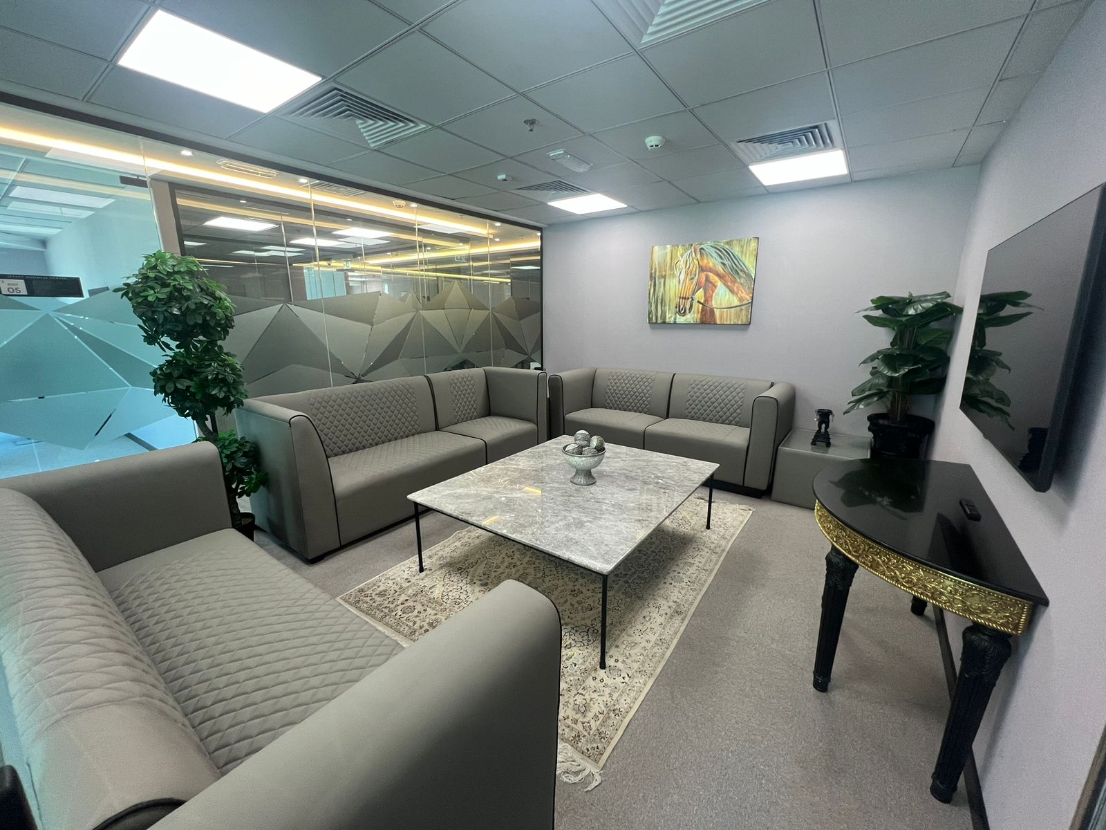 Meeting lounge with luxury seating