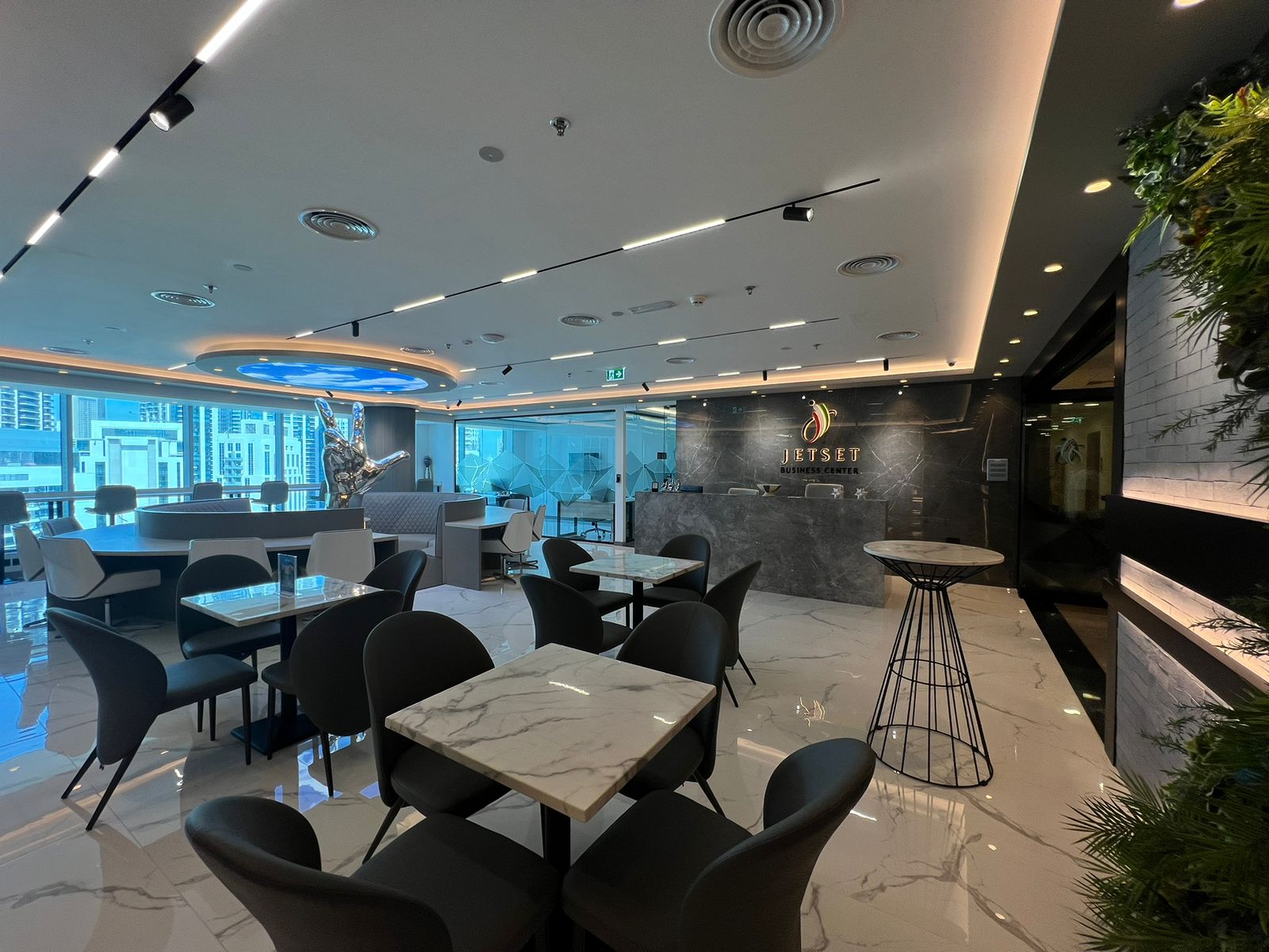 Reception seating and common area